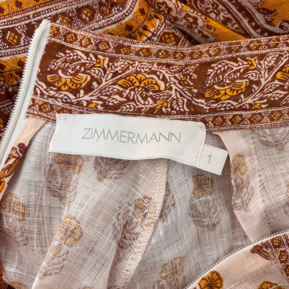 NWOT Zimmermann Bonita Buttoned Dress - Picture 9 of 10